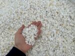 Белая плосковидная мрамор крошка фракция 5-10 мм